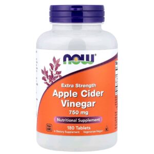 Apple cider vinegar now 700mg 180 caps