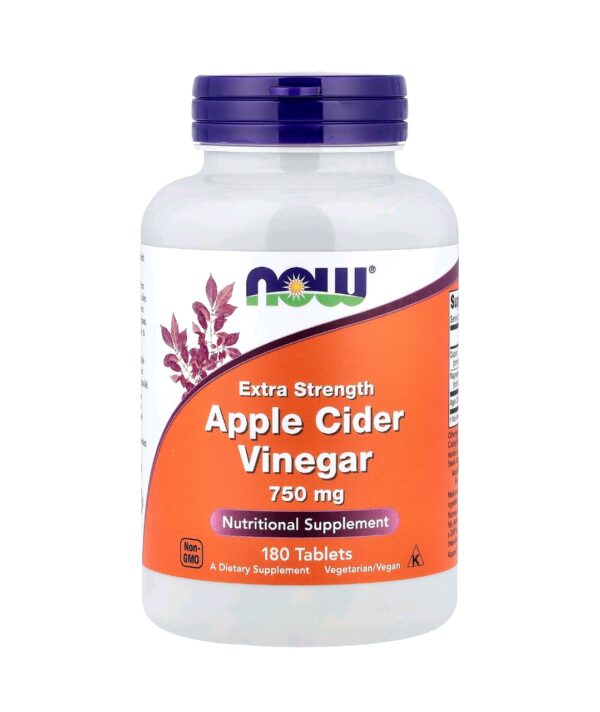 Apple cider vinegar now 700mg 180 caps