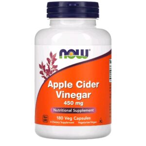 Apple cider vinegar now 450mg 180 caps