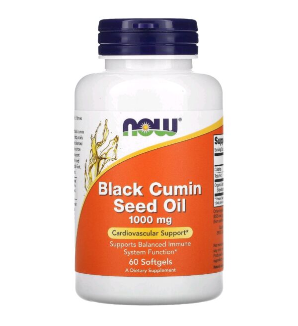 Black cumin seed oil now 60 softgels