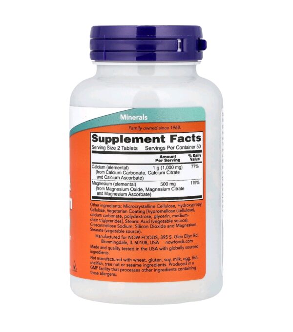 Calcium & magnesium now 100 tab