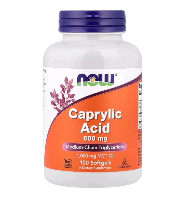 Caprylic acid now 100 softgels