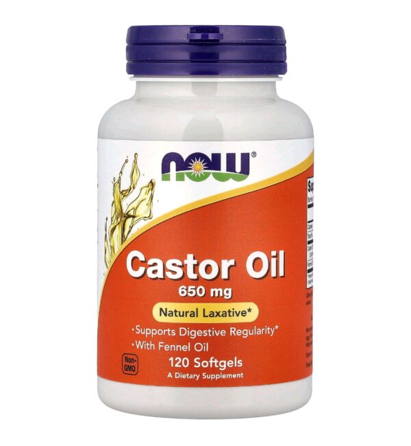 Castor oil now 120 soft gels