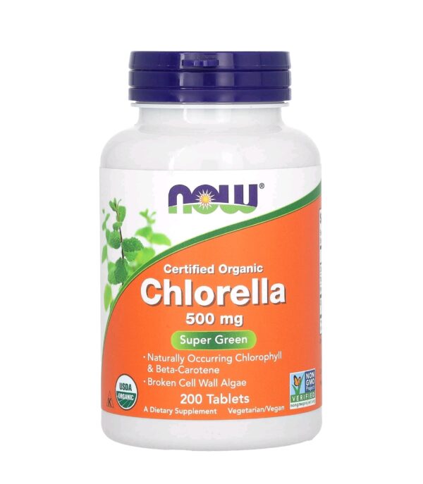 Chlorella 500mg now 200tab