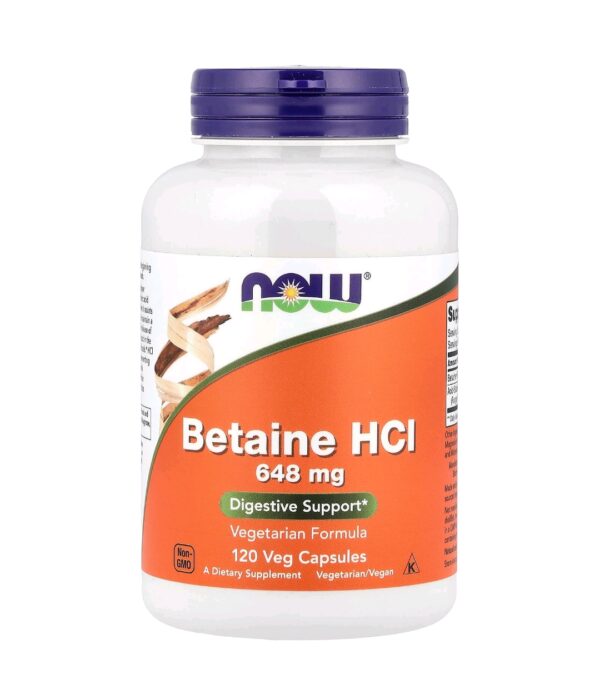 Betaine hcl now 120 caps