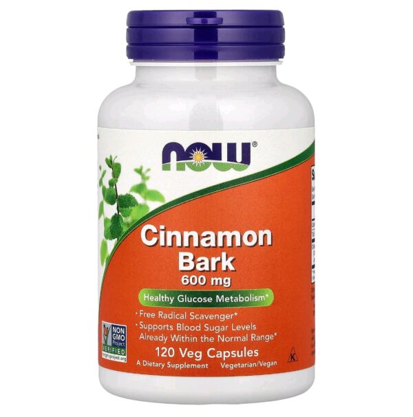 Cinnamon bark now 600mg 120 caps