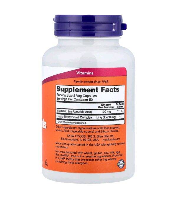 Citrus bioflavonoids now 100 caps