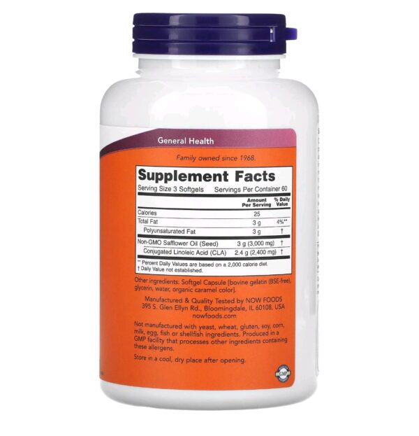 CLA now 800mg 180 softgels