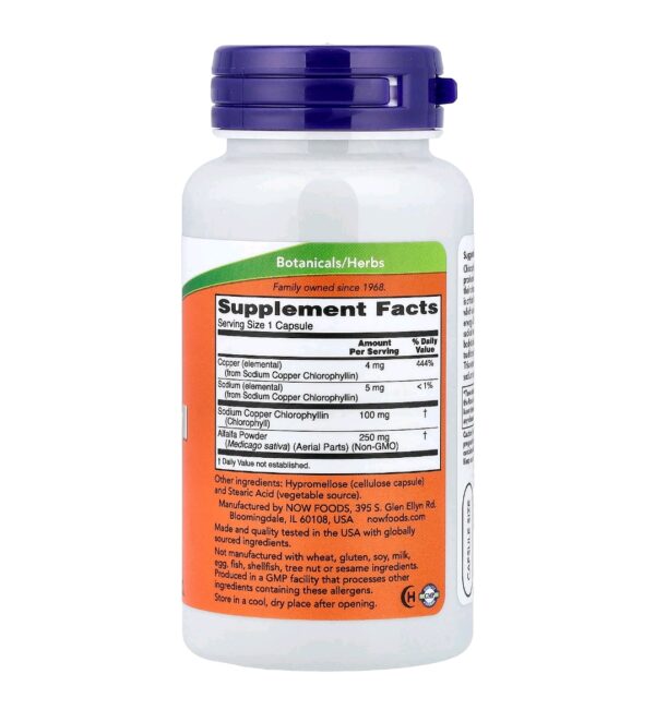 Chlorophyll now 100mg 90 caps