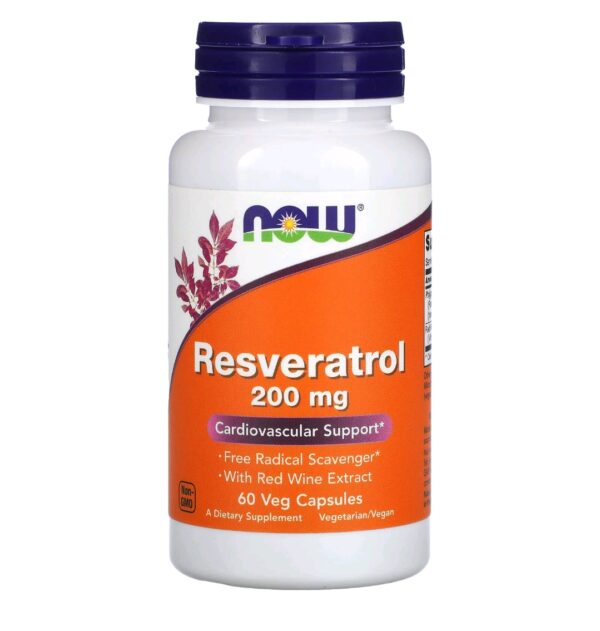 Resveratrol 200mg now 60 caps