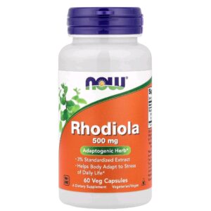 Rhodiola 500mg now 60 caps