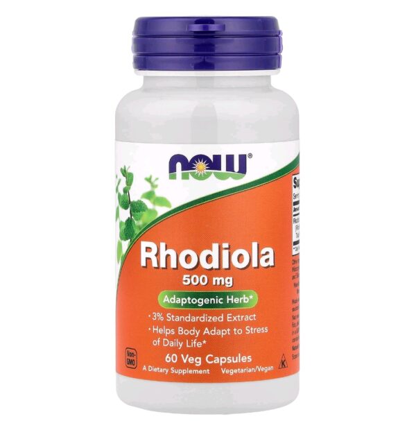Rhodiola 500mg now 60 caps