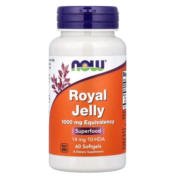 Royal jelly 1000mg now 60 softgels