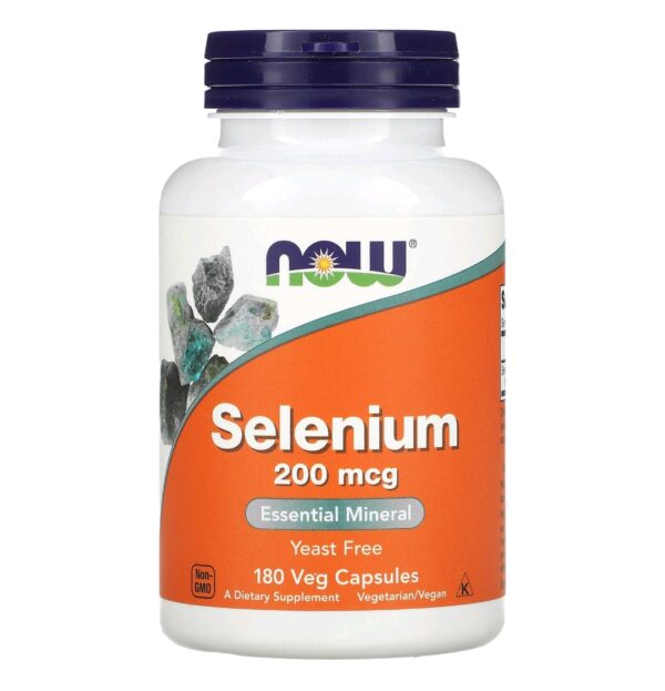 Selenium 200mcg now 180 caps