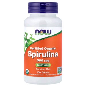 Spirulina now 500mg 100 tab