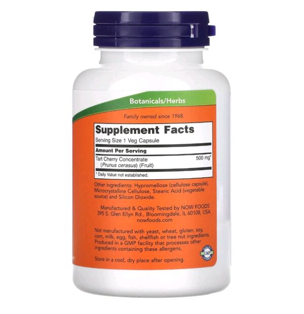 Tart cherry now 500mg 90 caps