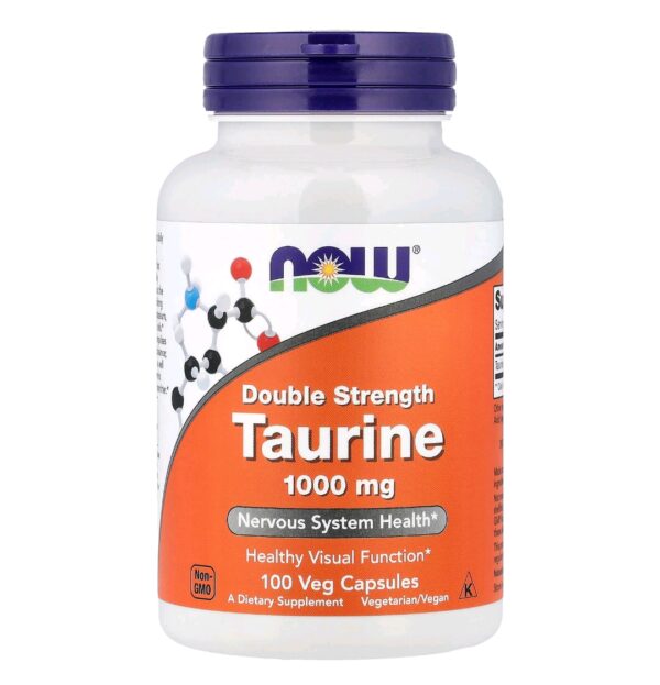 Taurine now 1000mg 100 caps