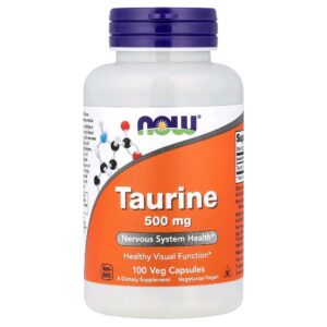 Taurine now 500mg 100 caps