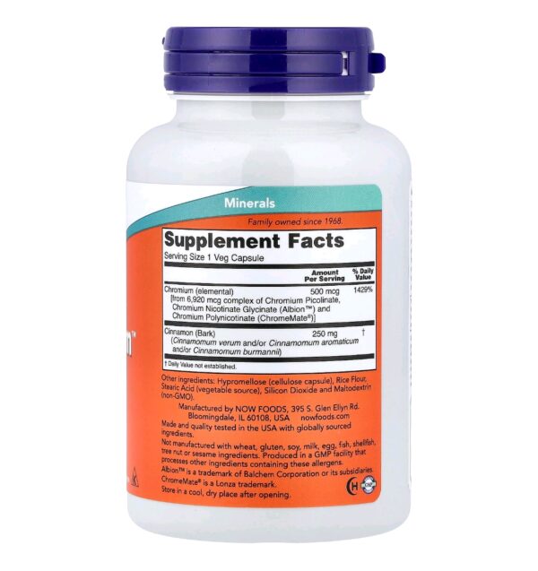 Tri chromium now 500mg 180 caps