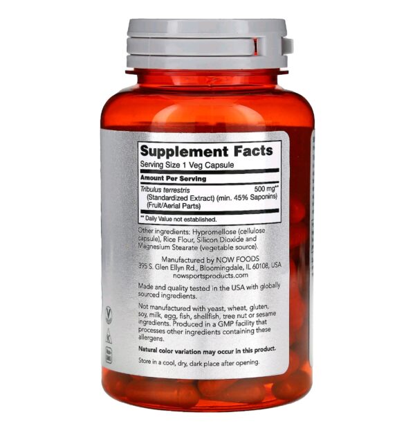 Tribulus now 500mg 100 caps