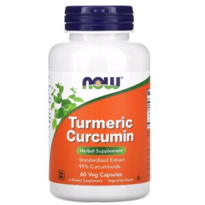 Turmeric curcumin now 60 caps