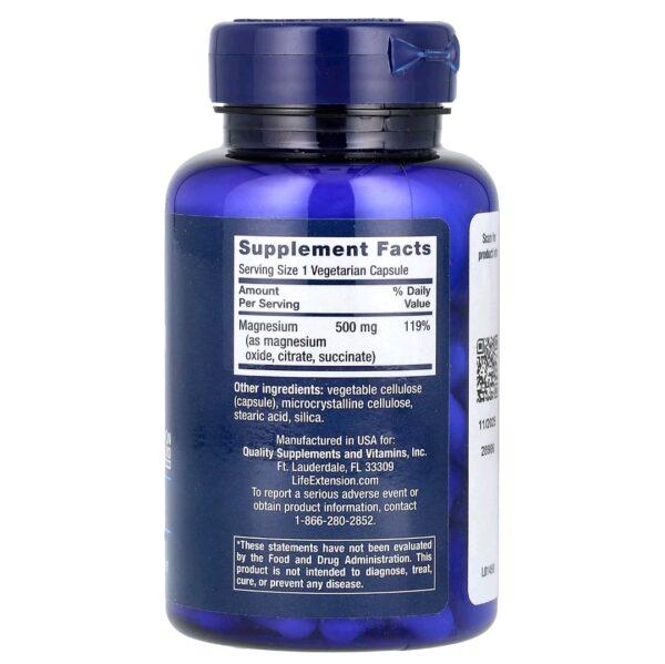 Mg caps life 500mg 100 caps