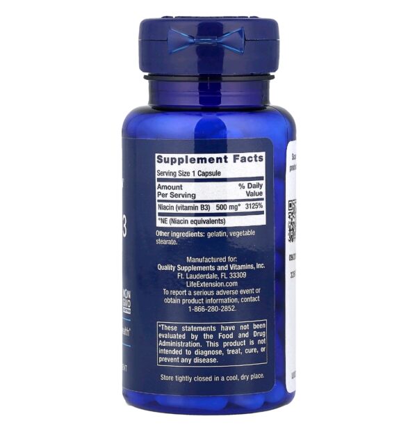 Niacin life 500mg 100 caps