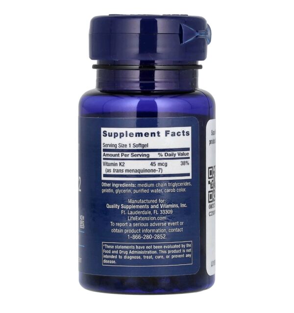 K2MK7 life 45mcg 90 softgels