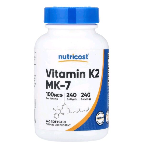 K2MK7 nutricost 240 soft gels