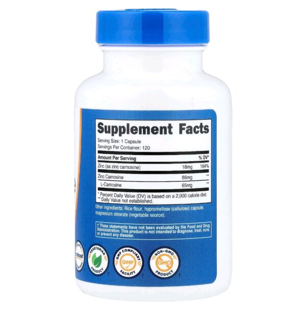 Zinc carnosine nutricost 120 caps