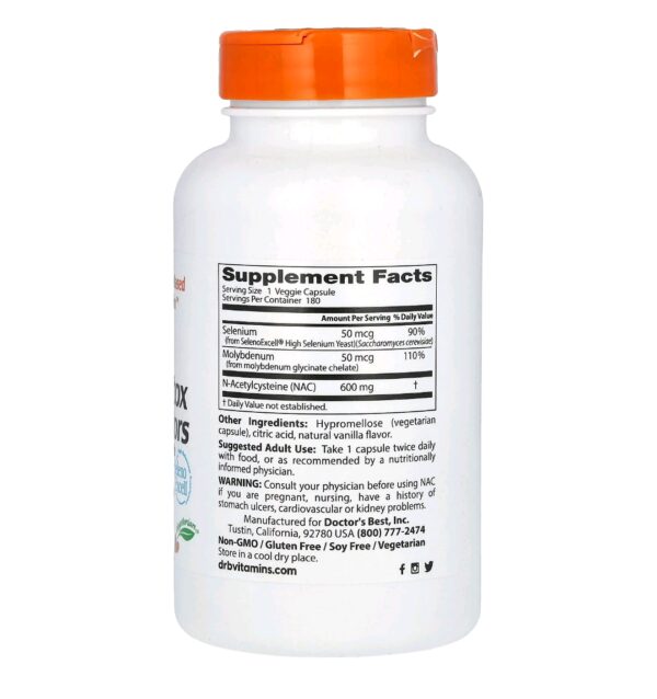 NAC detox regulator dr best 180 caps