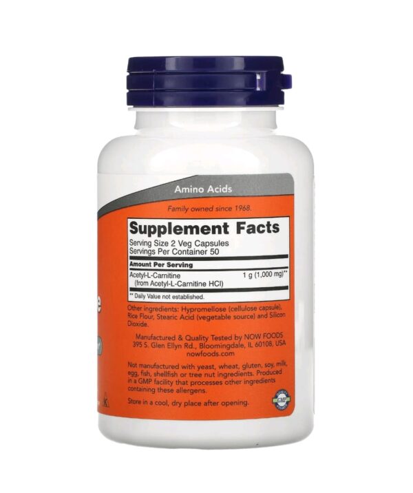Acetyl l carnitine 500mg