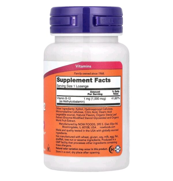 Methyl b12 1000mcg 100 lozenges
