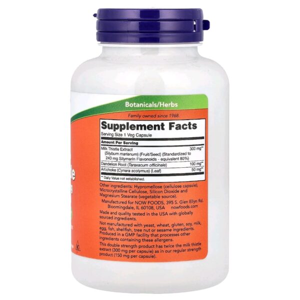 Milk thistle 300mg 200 caps